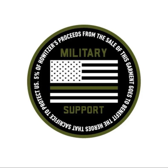 Howitzer Style Men's T-shirt Heart Of Warrior Military Grunt - Picture 6 of 8